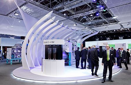 展臺設計，展臺搭建，多邊形展臺